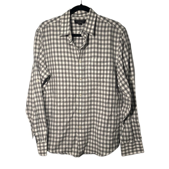 BANANA REPUBLIC Size S Standard Fit Linen Button Down Shirt - Picture 1 of 7